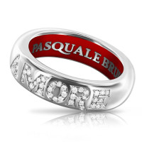 Ring Pasquale Bruni Amore, white gold, diamonds, enamel Ring Pasquale Bruni Amore, white gold, diamonds, enamel