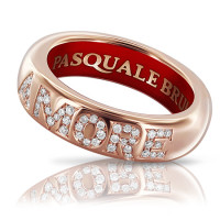 Ring Pasquale Bruni Amore, pink gold, diamonds, enamel Ring Pasquale Bruni Amore, pink gold, diamonds, enamel