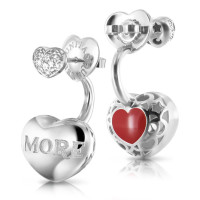 Earrings Pasquale Bruni Amore, white gold, diamonds Earrings Pasquale Bruni Amore, white gold, diamonds