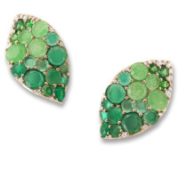 Earrings Pasquale Bruni Secret Gardens Haute Couture, pink gold, diamonds, jade, agate, tsavorite Earrings Pasquale Bruni Secret Gardens Haute Couture, pink gold, diamonds, jade, agate, tsavorite