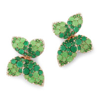 Earrings Pasquale Bruni Secret Gardens Haute Couture, pink gold, diamonds, jade, agate, tsavorite Earrings Pasquale Bruni Secret Gardens Haute Couture, pink gold, diamonds, jade, agate, tsavorite