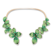 Necklace Pasquale Bruni Secret Gardens Haute Couture, pink gold, diamonds, jade, agate, tsavorite Necklace Pasquale Bruni Secret Gardens Haute Couture, pink gold, diamonds, jade, agate, tsavorite