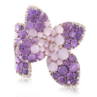 Ring Pasquale Bruni Secret Gardens Haute Couture, pink gold, diamonds, jade, amethyst Ring Pasquale Bruni Secret Gardens Haute Couture, pink gold, diamonds, jade, amethyst