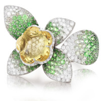 Ring Pasquale Bruni Secret Gardens Haute Couture, pink gold, diamonds, sapphires Ring Pasquale Bruni Secret Gardens Haute Couture, pink gold, diamonds, sapphires