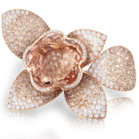 Ring Pasquale Bruni Secret Gardens Haute Couture, pink gold, diamonds Ring Pasquale Bruni Secret Gardens Haute Couture, pink gold, diamonds