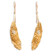 Earrings Magerit Hechizo Ilusion Small, yellow gold, diamond Earrings Magerit Hechizo Ilusion Small, yellow gold, diamond