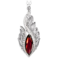 Pendant Magerit Hechizo Armonia, white gold, diamonds, pomegranate Pendant Magerit Hechizo Armonia, white gold, diamonds, pomegranate