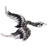 Ring Magerit Hechizo Cisne, white gold, diamonds, emeralds Ring Magerit Hechizo Cisne, white gold, diamonds, emeralds