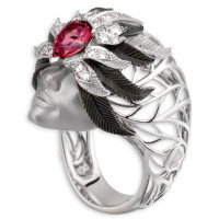 Ring Magerit Hechizo Misterio, white gold, diamonds, topaz Ring Magerit Hechizo Misterio, white gold, diamonds, topaz