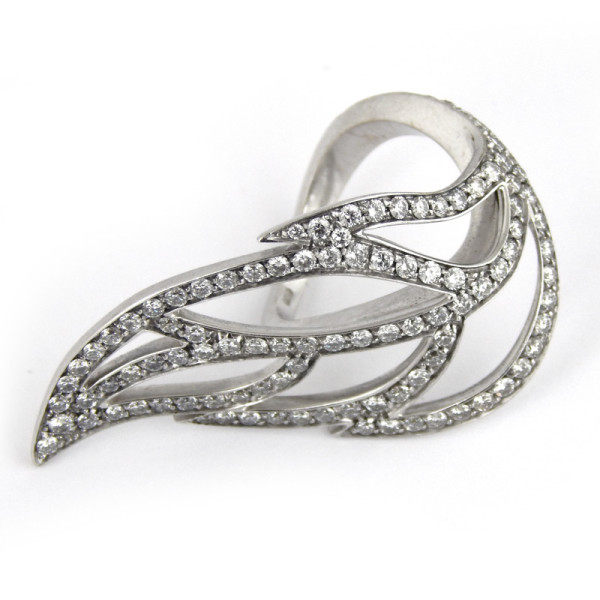 Luca Carati ring, white gold, diamonds Luca Carati ring, white gold, diamonds