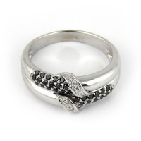 Crivelli ring, white gold, diamonds