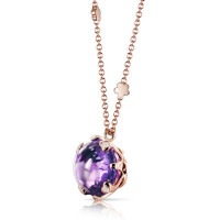 Pasquale Bruni Sissi pendant, rose gold, diamonds, amethyst Pasquale Bruni Sissi pendant, rose gold, diamonds, amethyst