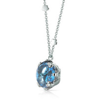 Pasquale Bruni Sissi pendant, white gold, diamonds, topaz Pasquale Bruni Sissi pendant, white gold, diamonds, topaz
