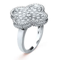 Van Cleef & Arpels Magic Alhambra ring, white gold, diamonds Van Cleef & Arpels Magic Alhambra ring, white gold, diamonds
