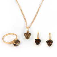 Crivelli set, earrings, pendant, ring, rose gold