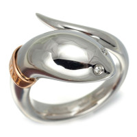 Damiani Eden ring, white, rose gold, diamonds Damiani Eden ring, white, rose gold, diamonds