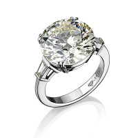 11.15ct diamond ring, white gold 11.15ct diamond ring, white gold