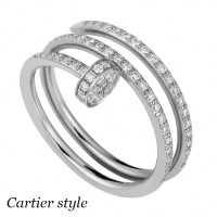Cartier Juste un Clou ring, white gold, diamonds Cartier Juste un Clou ring, white gold, diamonds