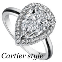 Cartier ring, white gold, diamonds Cartier ring, white gold, diamonds