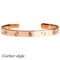 Cartier Love bracelet, 18K rose gold, pink sapphire Cartier Love bracelet, 18K rose gold, pink sapphire