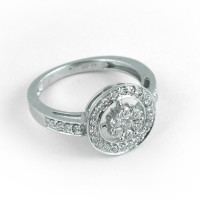 Luca Carati ring, white gold, diamonds