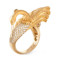 Carrera y Carrera Garzas ring, yellow gold, diamonds Carrera y Carrera Garzas ring, yellow gold, diamonds