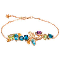 Carrera y Carrera Verano bracelet, yellow gold, amethysts, topazes Carrera y Carrera Verano bracelet, yellow gold, amethysts, topazes