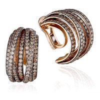 DeGrisogono Allegra earrings, rose gold, diamonds DeGrisogono Allegra earrings, rose gold, diamonds