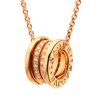 Bvlgari B.Zero1 pendant, rose gold, diamonds Bvlgari B.Zero1 pendant, rose gold, diamonds