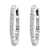 Crivelli earrings, white gold, diamonds