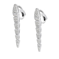 Bvlgari Serpenti Viper earrings, white gold, diamonds Bvlgari Serpenti Viper earrings, white gold, diamonds