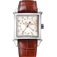 Girard Perregaux watches Vintage 1945 Square Triple Calendar (SS/White/Leather) Girard Perregaux watches Vintage 1945 Square Triple Calendar (SS/White/Leather)