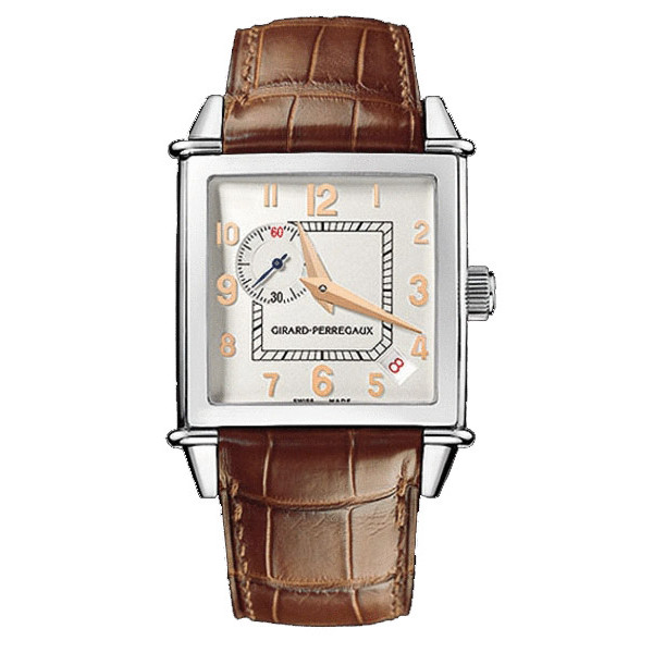 Girard Perregaux watches Vintage 1945 Square (SS / White / Leather) Girard Perregaux watches Vintage 1945 Square (SS / White / Leather)