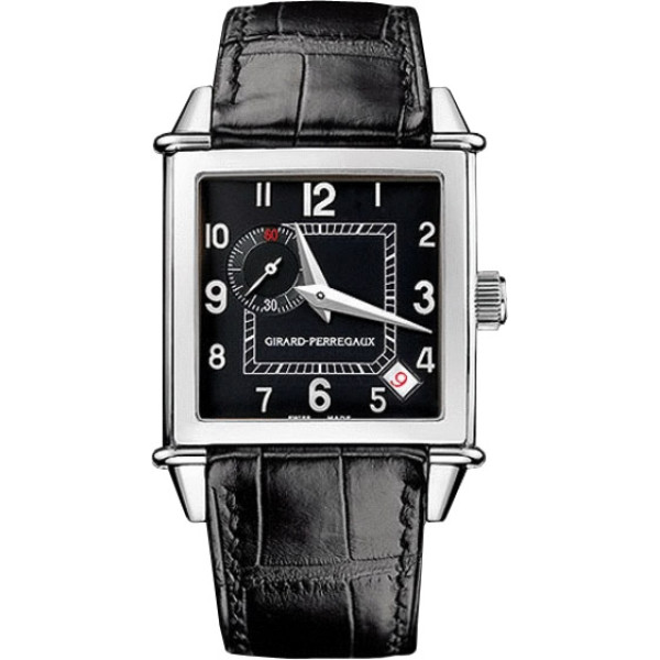 Girard Perregaux watches Vintage 1945 Square (SS / Black / Leather) Girard Perregaux watches Vintage 1945 Square (SS / Black / Leather)