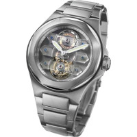 Girard Perregaux Uhren Laureato Evo3 Tourbillon mit drei Saphirbrücken (Titan) Girard Perregaux Uhren Laureato Evo3 Tourbillon mit drei Saphirbrücken (Titan)