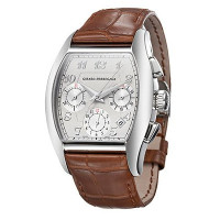 Girard Perregaux zegarki Richeville Chronograf z tarczą w kolorze srebrnym Girard Perregaux zegarki Richeville Chronograf z tarczą w kolorze srebrnym