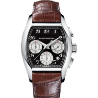 Girard Perregaux zegarki Richeville Chronograph (SS / czarny / skórzany) Girard Perregaux zegarki Richeville Chronograph (SS / czarny / skórzany)