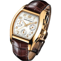 Girard Perregaux zegarki Richeville Chronograph (RG / biały / skórzany) Girard Perregaux zegarki Richeville Chronograph (RG / biały / skórzany)