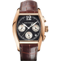 Girard Perregaux zegarki Richeville Chronograph (RG / czarny / skórzany) Girard Perregaux zegarki Richeville Chronograph (RG / czarny / skórzany)