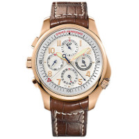 Girard Perregaux zegarki R&D 01 Chronograf (RG / biały / skórzany) Girard Perregaux zegarki R&D 01 Chronograf (RG / biały / skórzany)
