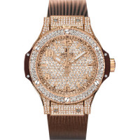 Hublot ogląda Cappuccino Gold Full Pave Hublot ogląda Cappuccino Gold Full Pave