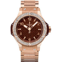 Hublot zegarki Cappuccino Złota bransoletka z diamentami Hublot zegarki Cappuccino Złota bransoletka z diamentami