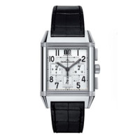 Jaeger LeCoultre watches Jaeger LeCoultre Reverso Squadra Chronograph GMT (SS / Silver / Leather) Jaeger LeCoultre watches Jaeger LeCoultre Reverso Squadra Chronograph GMT (SS / Silver / Leather)