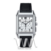 Jaeger LeCoultre watches Jaeger LeCoultre Reverso Squadra Chronograph GMT (SS / Silver / Rubber) Jaeger LeCoultre watches Jaeger LeCoultre Reverso Squadra Chronograph GMT (SS / Silver / Rubber)