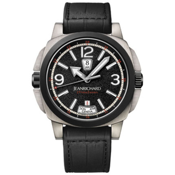 JeanRichard watches 2 Timezones Zirconium JeanRichard watches 2 Timezones Zirconium
