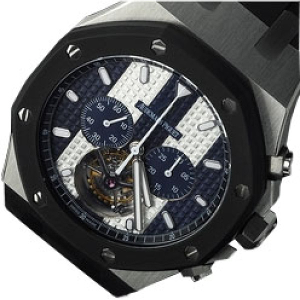 Audemars Piguet zegarki Royal Oak Tourbillon z wyścigową tarczą i gumowaną ramką Audemars Piguet zegarki Royal Oak Tourbillon z wyścigową tarczą i gumowaną ramką