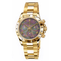 Rolex watches Daytona Yellow Gold - Oysterlock Bracelet Dark Pearl Dial