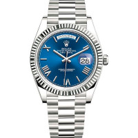 ROLEX OYSTER PERPETUAL DAY-DATE 40MM WHITE GOLD BLUE DIAL