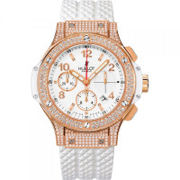Hublot Big Bang Złoty Biały Pave Hublot Big Bang Złoty Biały Pave
