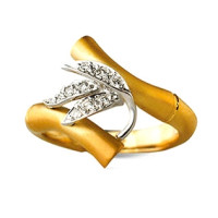 Carrera y Carrera Bambu ring, yellow gold, diamonds Carrera y Carrera Bambu ring, yellow gold, diamonds